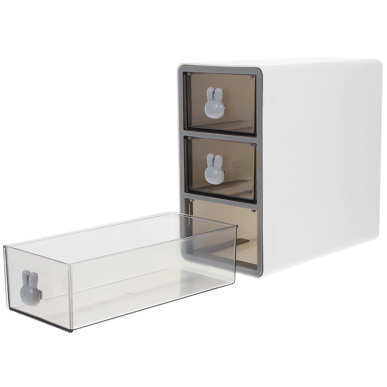 

Cartoon Storage Box Plastic Plastic Organizer Boxss Organizer Desk Jewelry Holder Desktop Display Case Mini Makeup Cabinet