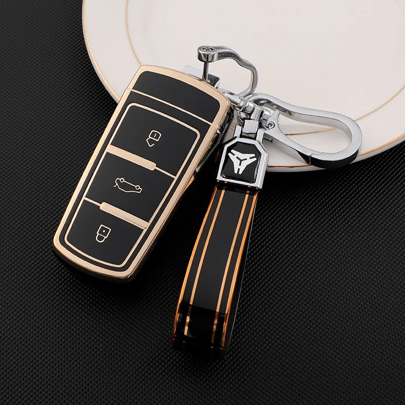 

Модный ТПУ чехол для автомобильного ключа чехол для Volkswagen VW CC Passat B6 B7 Passat 3C CC Maogotan R36B5B7L аксессуары для автостайлинга