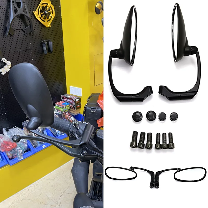 

Universal retro Oval 8mm 10mm Motorcycle Side Rearview Mirrors For YAMAHA MT-01 MT-03 MT-07 MT-09 FZ-07 FZ-09 MT-10 MT-25 FZ1