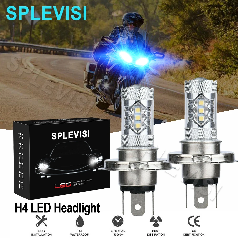 

2x 80W Ice blue led motorcycle headlight For Kawasaki 305 LTD 1987 1988 454 LTD 1985-1990 550 LTD 1981-1983 700 LTD 1980-1985