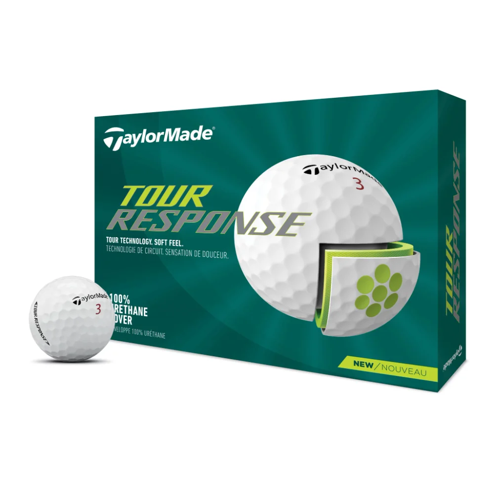 

TaylorMade 2022 Tour Response Golf Balls 12 Pack, White golf golf balls
