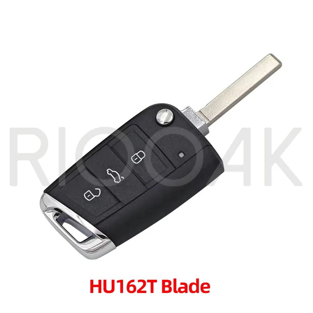 

1 шт. 3 кнопки MQB чехол для дистанционного ключа для Golf 5 7 Sportsvan GTI MK7 для Skoda Octavia A7 для Seat HU66/HU162T Blade