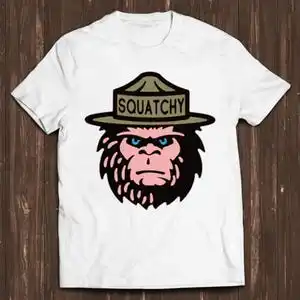 Фото Приземистый Sasquatch Кемпинг Bigfoot Национальный парк Забавный мем Подарочная футболка Геймер Культовый фильм Музыкальная футболка C703 №3
