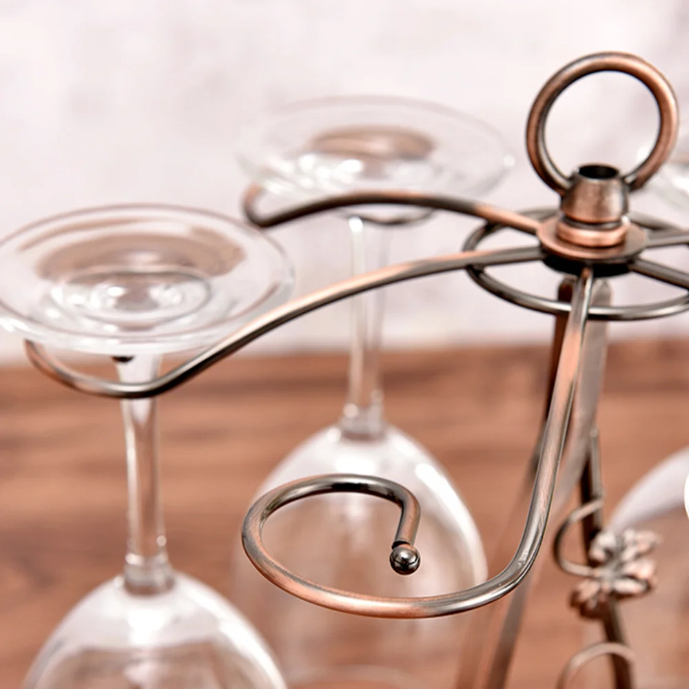 Стеклянная вешалка для чашек корзины винный стеллаж стойка Железный контейнер