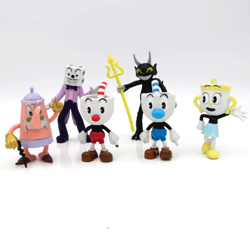 

6pcs/set Game Cuphead Figure Toys for Children