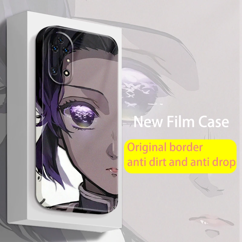 

Hot Anime Demon Slayer Face For Huawei P50 P40 P30 P20 Nova Y70 10 9 8 7 SE Pro Lite 5G Feilin Film Phone Case Hard Cover