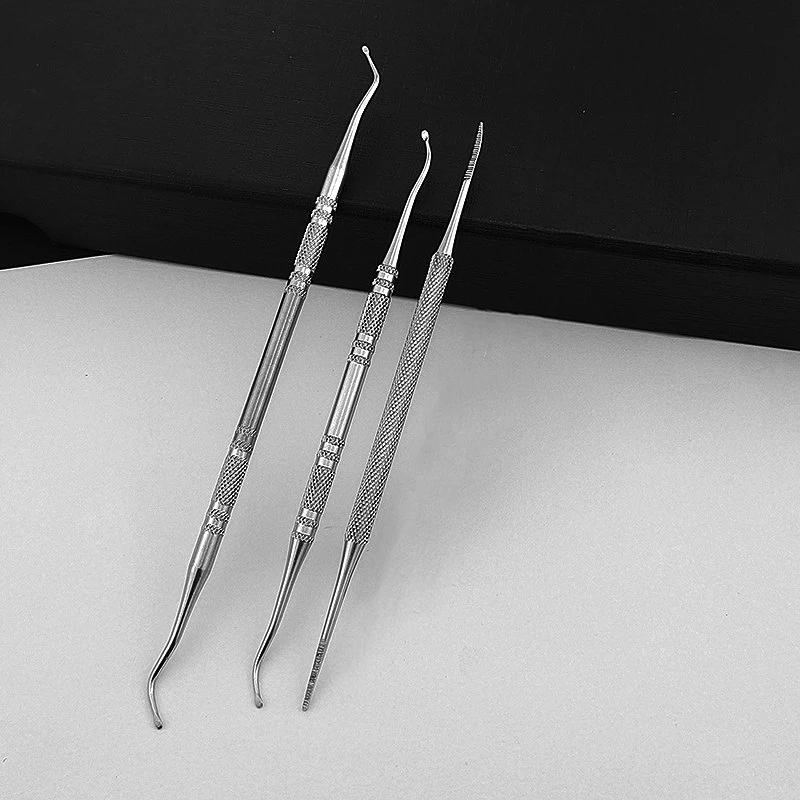Double Ended Sided Pedicure Foot Nail Care Hook Ingrown Toe Nail Correction Lifter File Foot Care Tool Manicure Pedicure Toenail