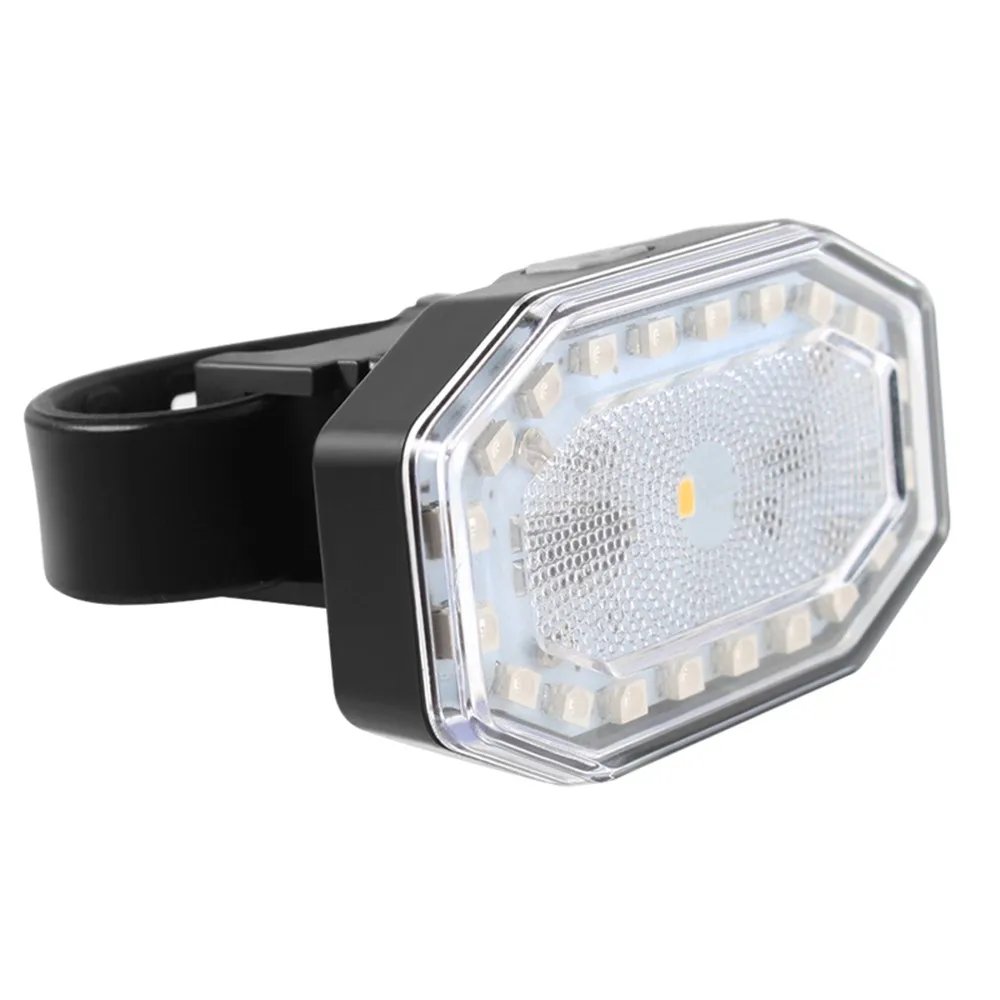 

USB Rechargeable Bike Tail Light Lamp 4 Lighting Modes Water Resistance for Outdoor Use Cycling Bicycle