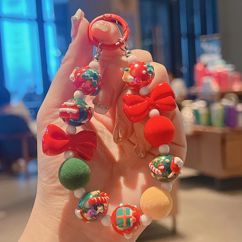 1 шт. милая креативная рождественская цепочка для телефона кулон анти-потерянный