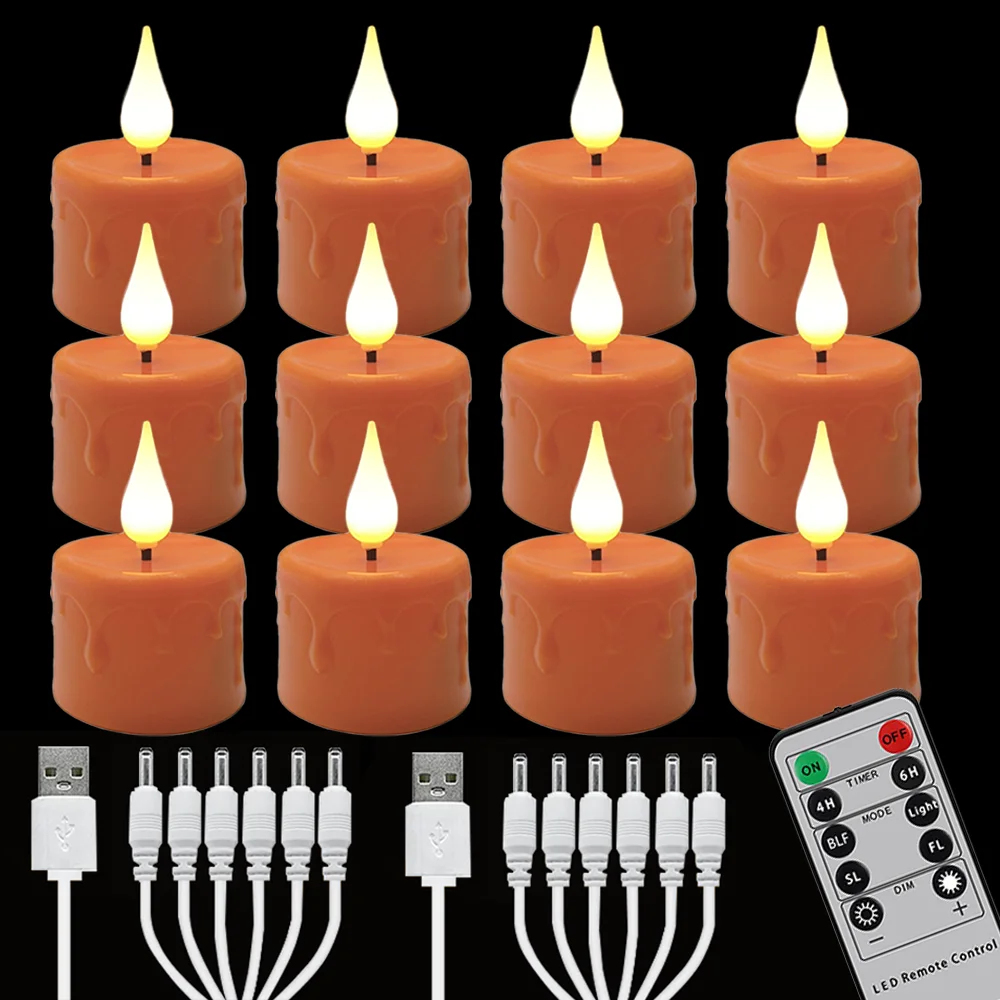 

Перезаряжаемая светодиодная свеча Black+Orange