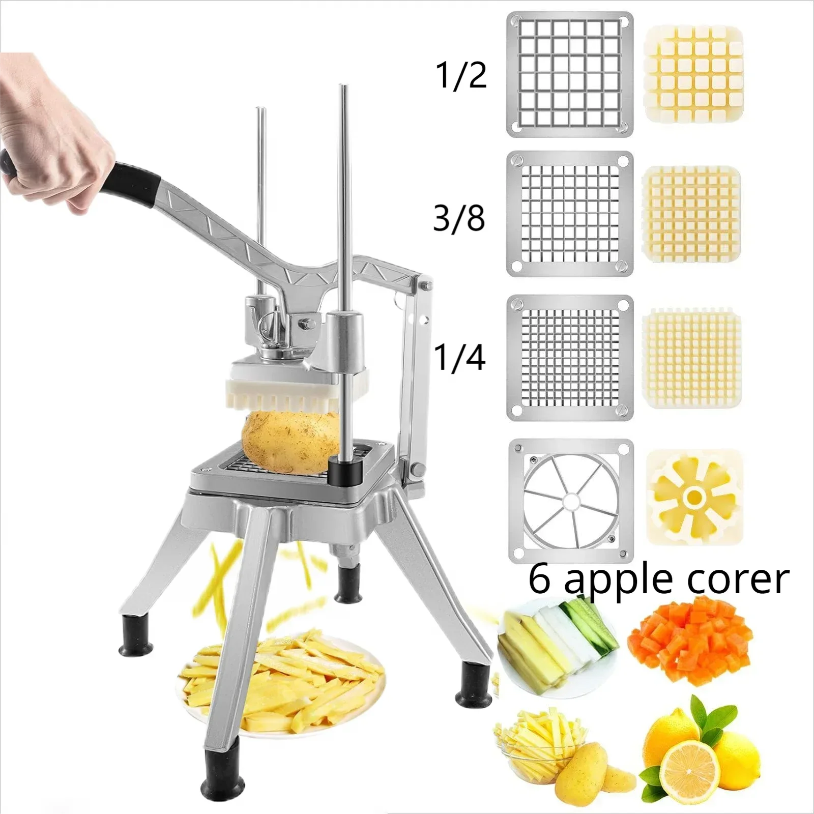 Коммерческий измельчитель овощей из нержавеющей стали