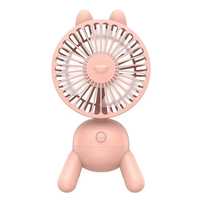 

3 Speeds Portable Rechargeable Mini Fan Rotatable Table USB Desktop Fan With Anti-Slip Adjustable Rear Legs