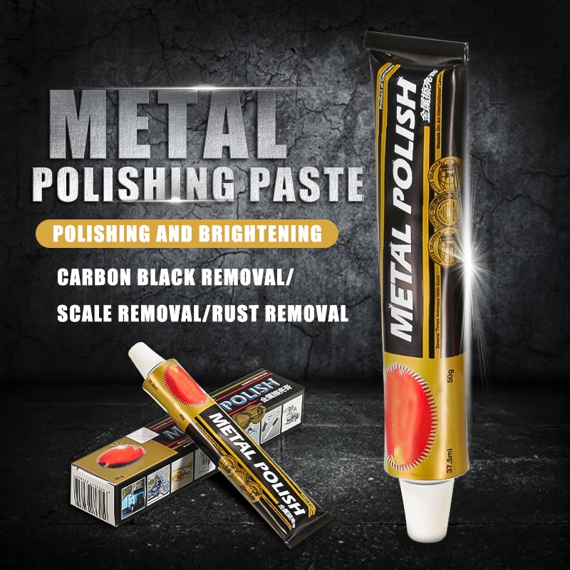 

50g/100g Metal Polish Cream Rust Remover Multi-Purpose Abrasive Paste Copper Watch Cleaning Stainless Steel Iron Polishing Paste