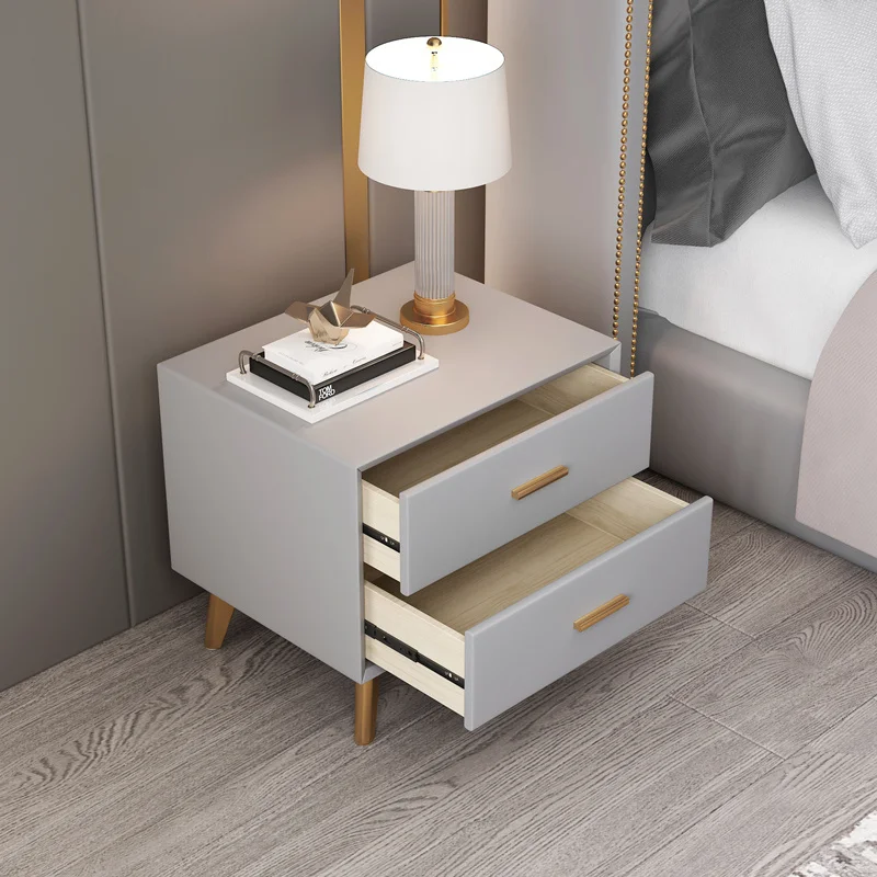 

Makeup Side Table White Nightstand Cabinets Bedroom Modern Aesthetic Luxury Dresser Table De Chevet Nordic Furniture