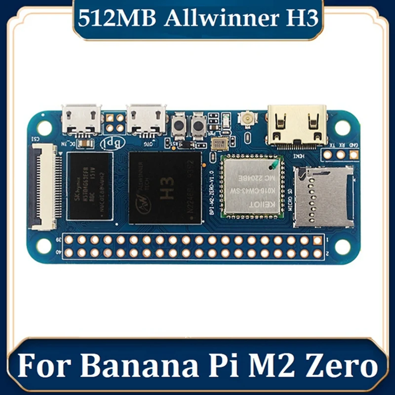 

For Banana Pi BPI-M2 Zero Allwinner H3 Quad Core Cortex-A7 H265/HEVC 1080P 512MB DDR3 Development Board With Heatsink