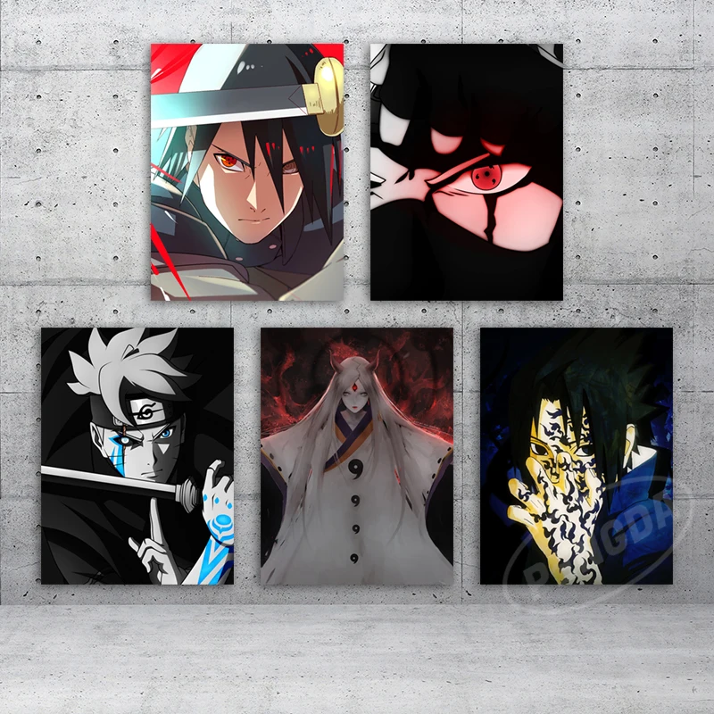 

Picture Uchiha Sasuke Home Decor Uzumaki Naruto Modular Anime Canvas Painting Modern Print Poster Wall Art Living Room No Frame