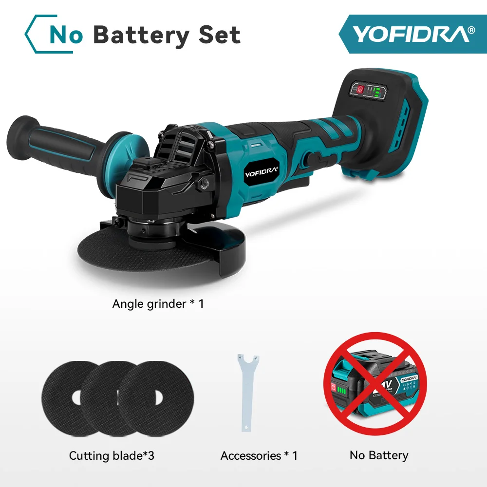 

Бесщеточная угловая шлифовальная машина YOFIDRA 125 мм 1500 Вт
