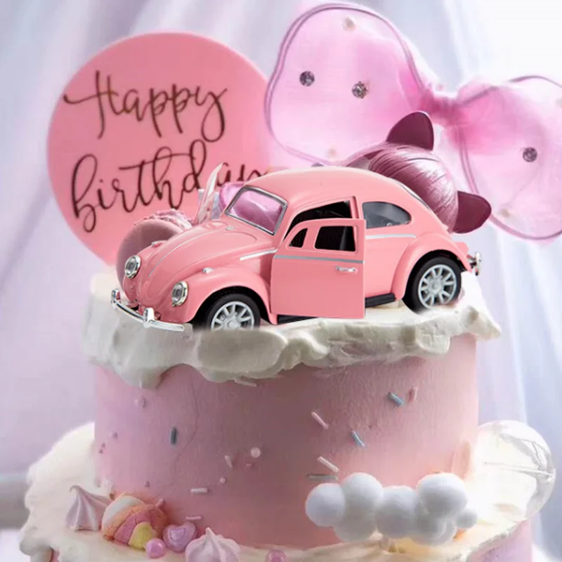 Ретро Классическая модель автомобиля двойная дверь жук литье под давлением