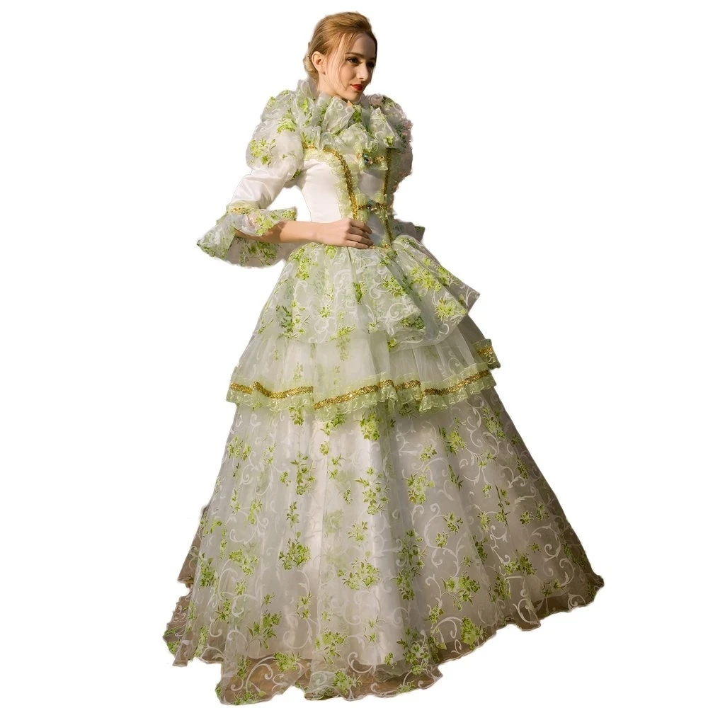 

KEMAO Rococo Baroque Marie Antoinette Dresses 18th Century Renaissance Costumes Historical Period Victorian Dress