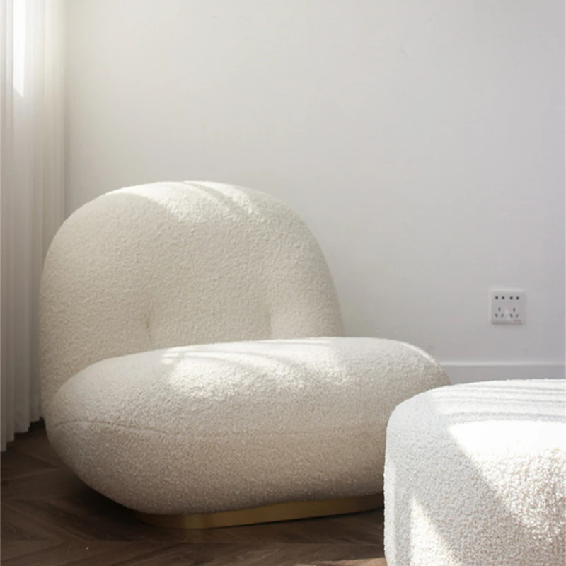 

Customize Nordic ins net red designer Bedroom Sofa small family cashmere lazy sofa living room cloud sofa chair