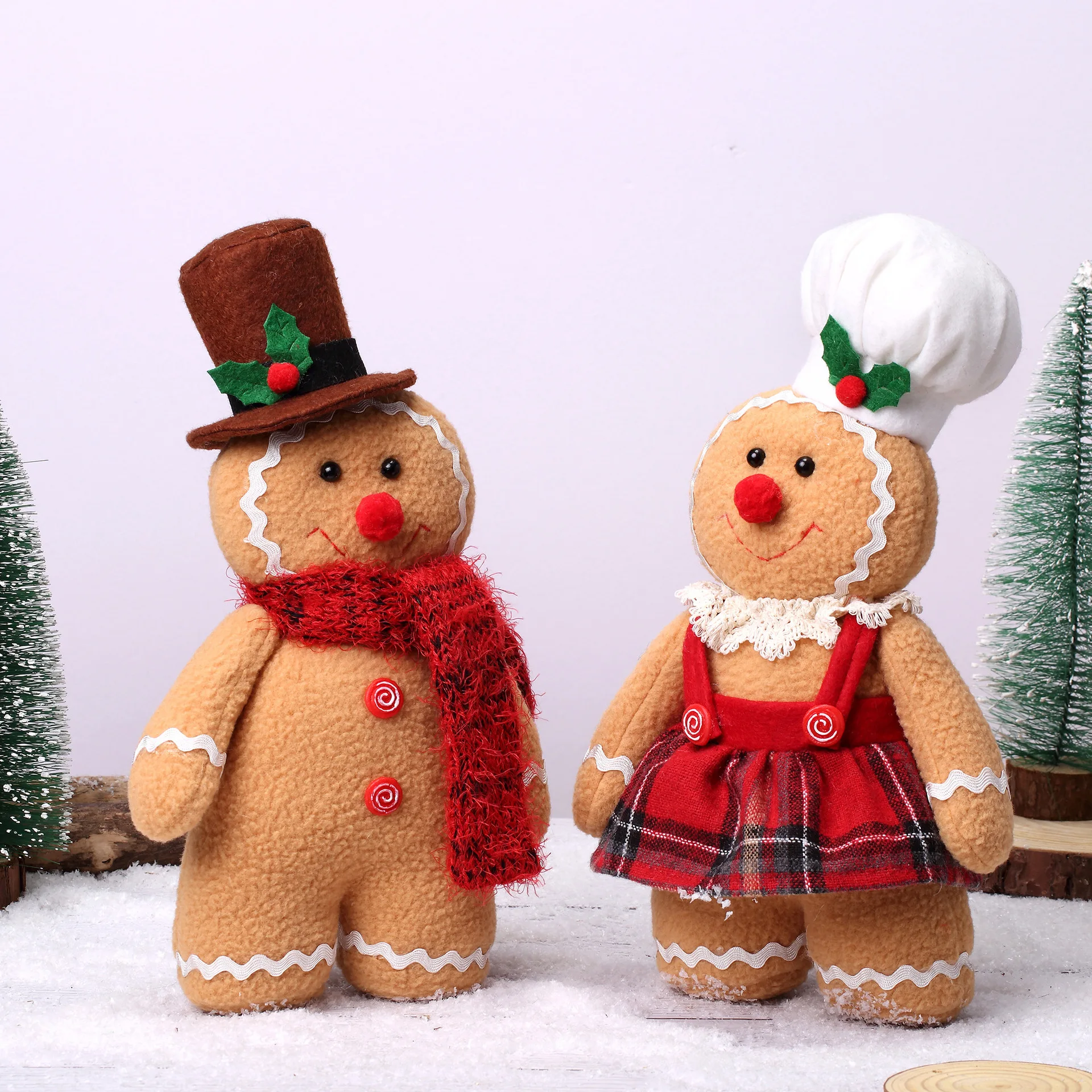 

Christmas Gingerbread Man Doll Gingerbread Plush Toy For Kids Favor Merry Christmas Decor Navidad Gift Happy New Year 2024