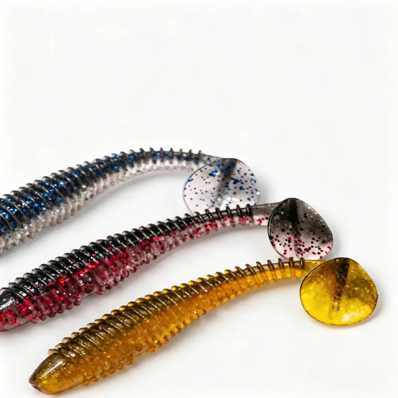 Фото Мягкая приманка TRY&V Spiral T-Tail Swimbait для морской рыбалки на басса, щуку, судака, для дроп-шота, медленно тонущая, 5 см, 6.3 см, 7.3 см, 8 цветов №2