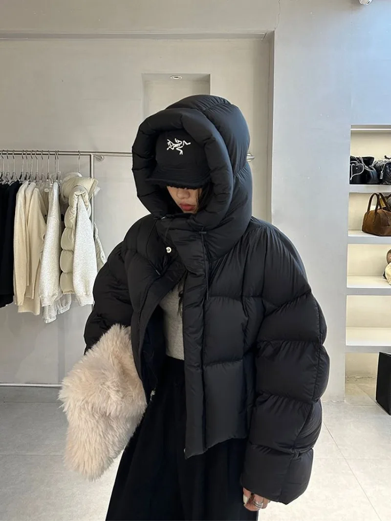 Shpmishal 2024 новая зимняя утолщенная дизайнерская хлопковая куртка с капюшоном