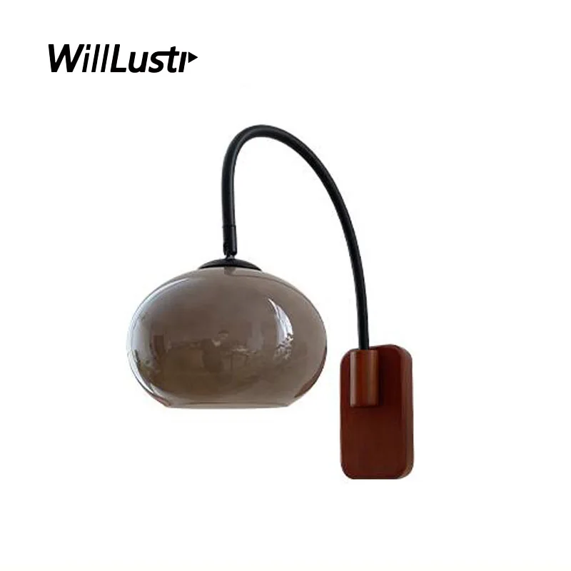 Винтажная стеклянная настенная лампа willlustr