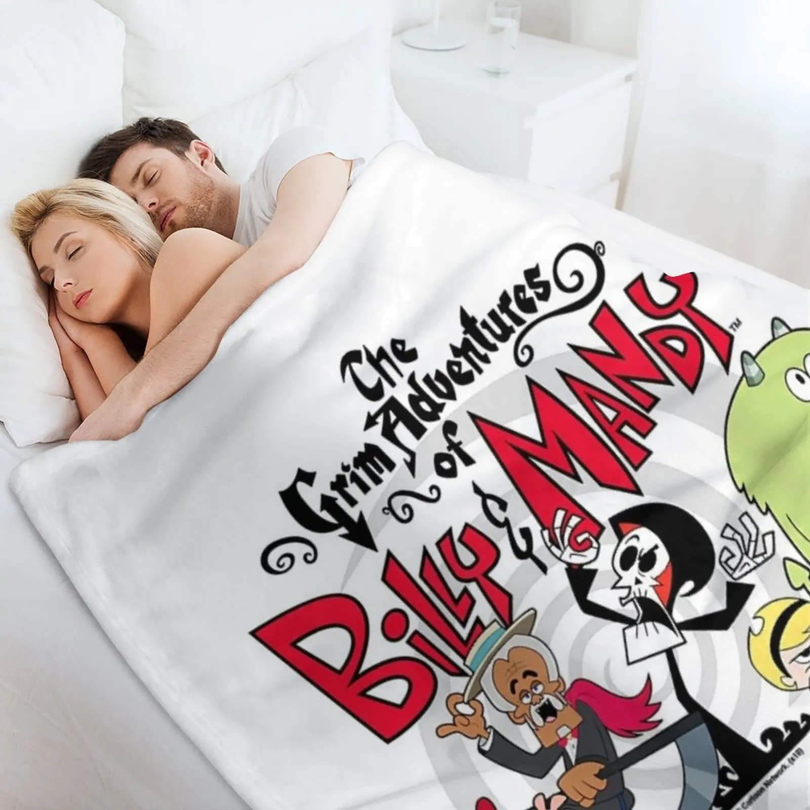 Одеяло The Grim Adventures Of Billy &amp Mandy Group Shot T волосатые диваны самые мягкие одеяла
