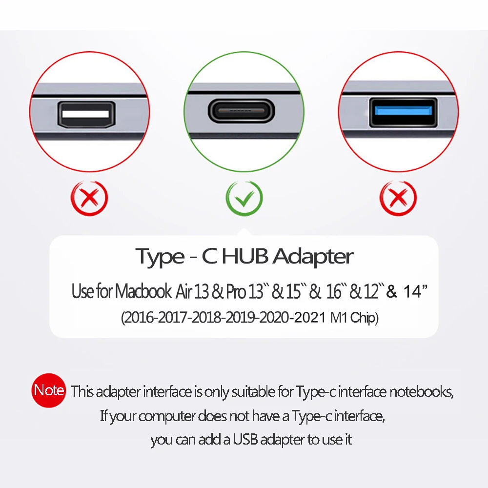 USB-концентратор USB 3 1 Type-C/HDMI 4K Thunderbolt с концентратором 0 TF слот для чтения SD PD MacBook Air