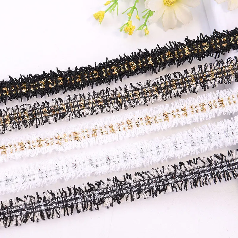 

5Yards 1.4CM Small Fragrant Lace Ribbon Trim DIY Sewing Gold Silver Silk Lace Ribbon Fabric for DIY Sewing Craft Supplies
