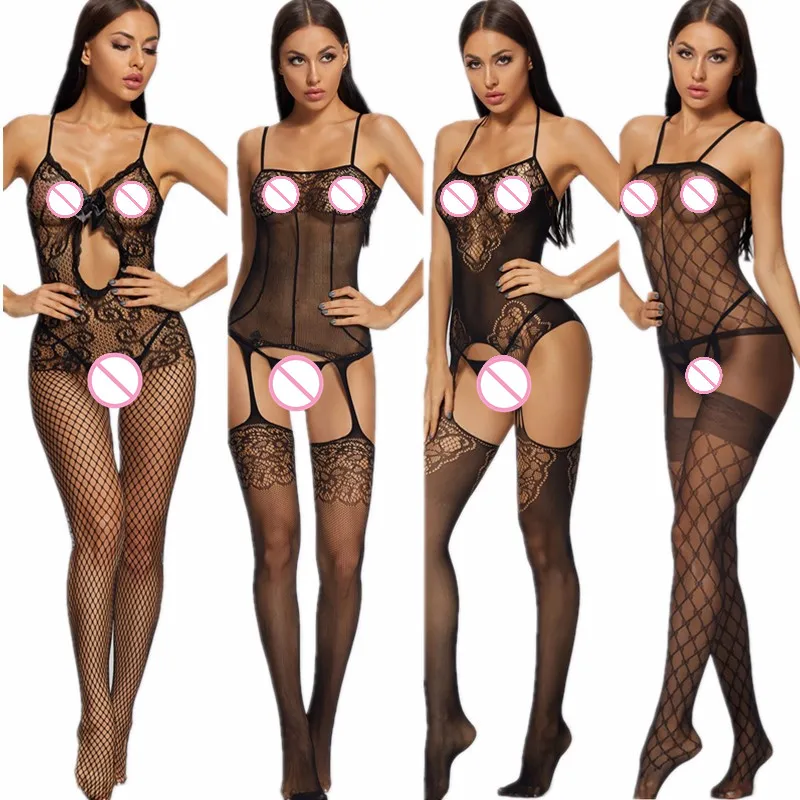 

Sexy Pantyhose Women Tights Panty Collant Femme Transparent Lingerie Rhinestone Stockings Teddy Womens Lingerie Body Suits