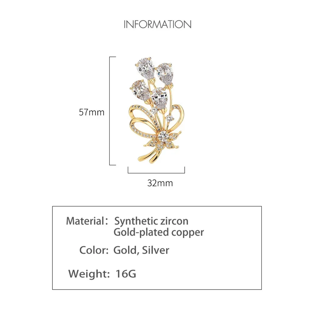 Большой Хрустальный цветок большие булавки и броши в форме винограда свадебные