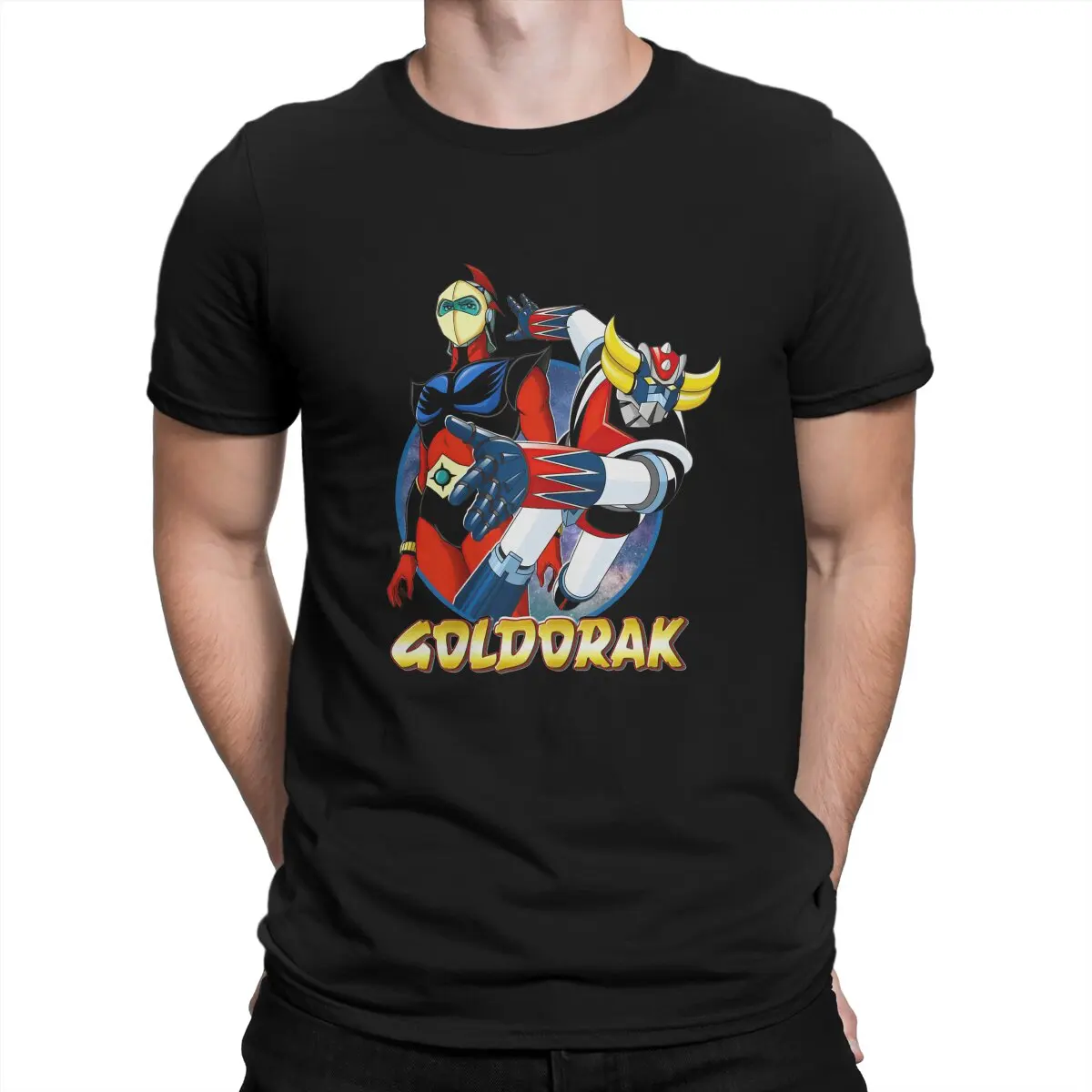 

UFO Robot Goldrake Grendizer Anime With Actarus Duke Fleed Premium Tshirt Homme Men's Clothes Blusas Polyester T Shirt For Men