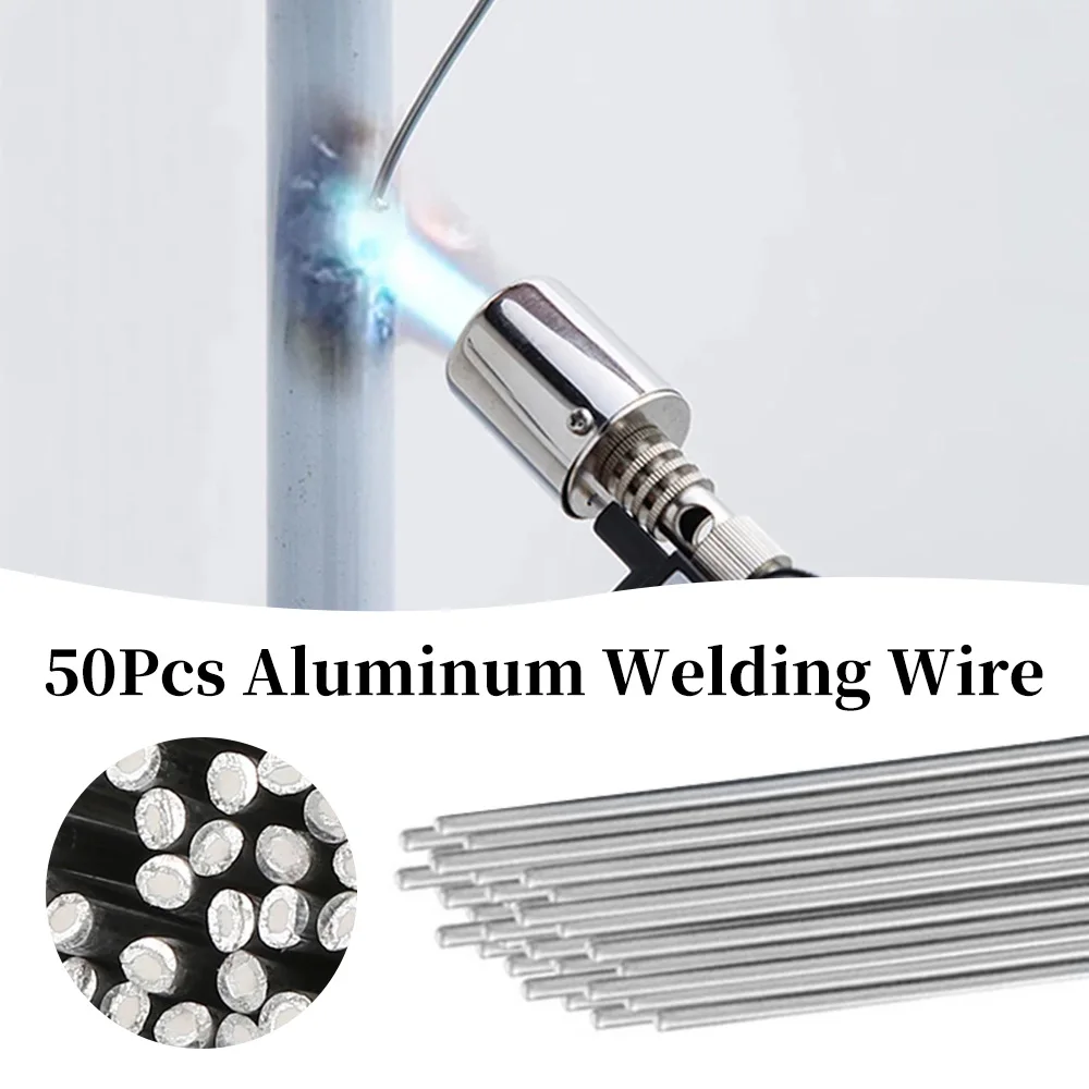 

50pcs Aluminum Welding Rod Stainless Steel Fux Cored Welding Rod Low Temperature Welding Cored Wire for Electric Power Chemistry