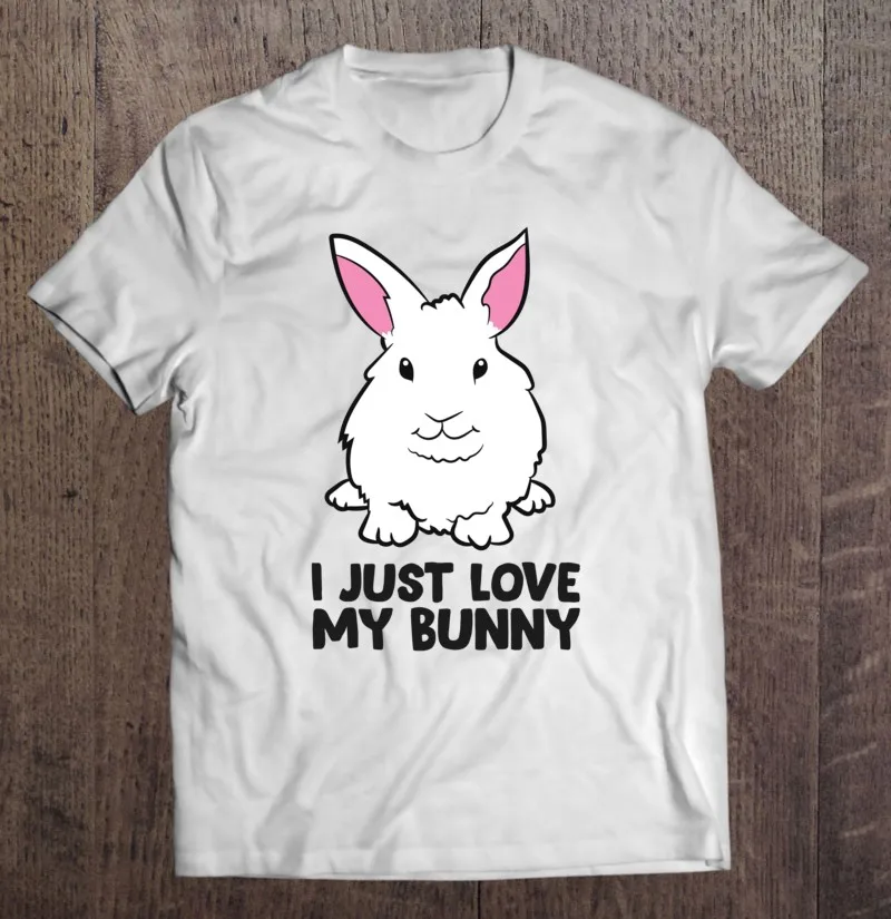 

Пуловер мужской оверсайз с надписью «I Just Love My Bunny»