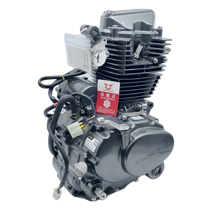 Фото Высококачественный 4-тактный двигатель для мотоциклов CG125/150/175/200cc, двигатель Zongshen 125cc №2