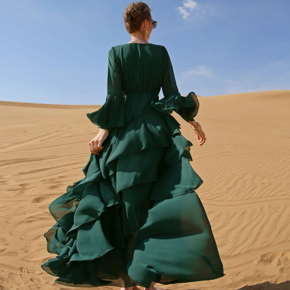 Chiffon Muslim Hijab Dress Abaya Dubai Turkey Islam Clothing African Long Dresses for Women Moroccan Kaftan Robe Djellaba Femme