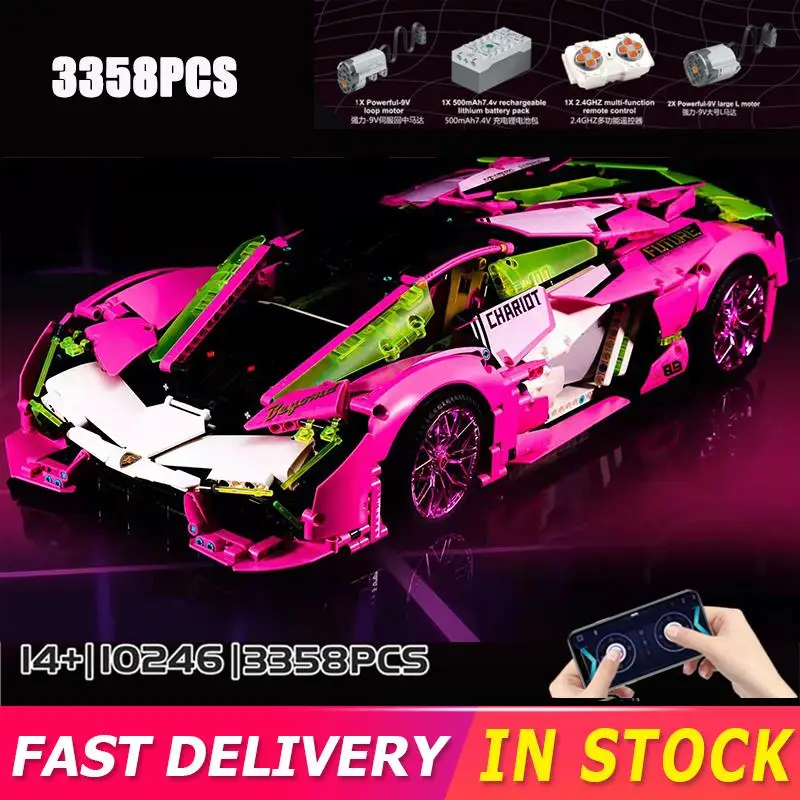

Technical City Remote Control Cyberpunk Super Racing Car Model Building Blocks Rc Sports Vehicle Moc Bricks Toy For Boy Gift