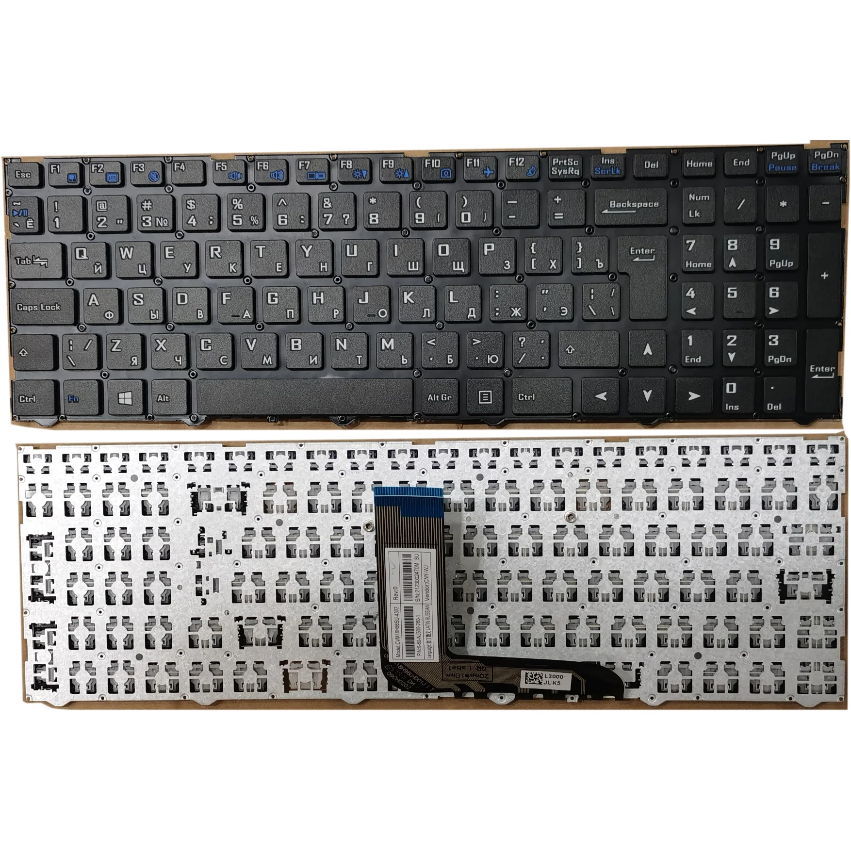 Новая русская клавиатура для ноутбука Hasee TX9-CT5DK for CLEVO N15Z3 PB50 PB51 PB70 PB71 N150CU CVM18H930094301 -
