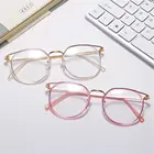 Очки для близорукости 0-1,0 -5,0 для мужчин и женщин, металлическая оправа с защитой от синего излучения, в ретро стиле, с диоптриями