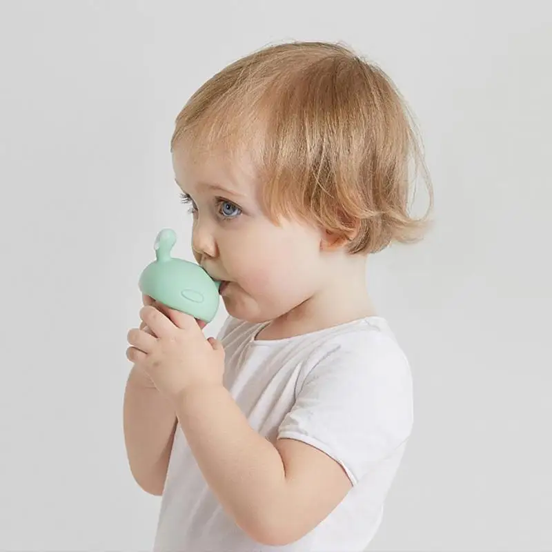 

Baby Silicone Molar Stick Teething Baby Small Mushroom Shape Bite Toy Food Grade Liquid Silicone Boiled Sterilized Teething Toy