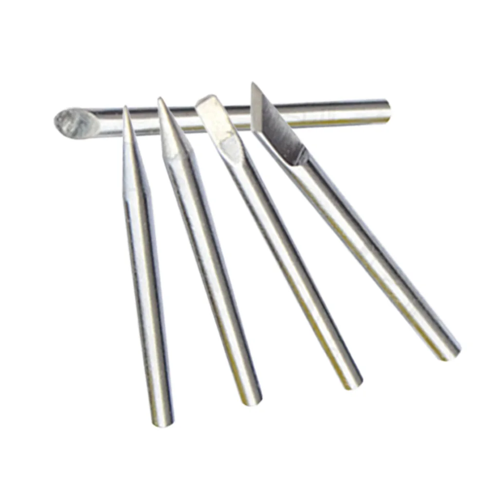 

5pcs BB B C D K Soldering Iron Tips Copper 60W Lower Temperature Welding Tips Fast Heating Lead Free For SOJ PLCC SOP QFP Solder