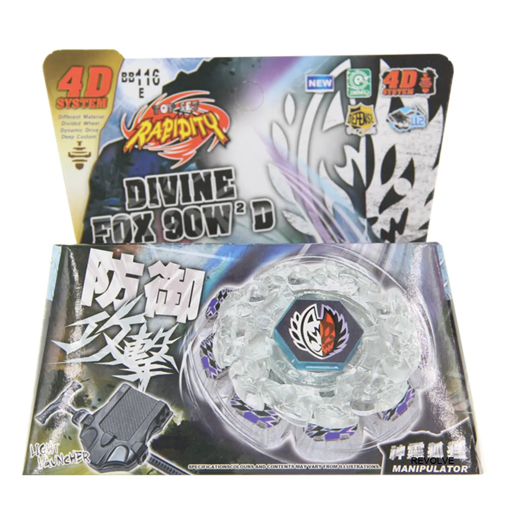 

B-X TOUPIE BURST BEYBLADE SPINNING TOP 240pcs/lot BB116E DIVINE FOX 90W2D with Launcher