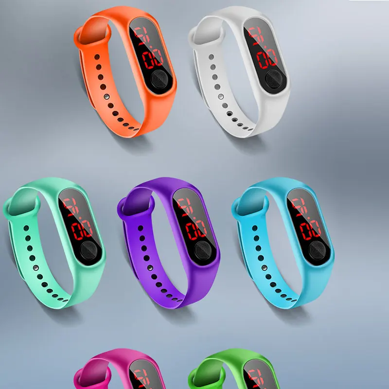 Модные детские цифровые светодиодные спортивные часы, повседневные силиконовые детские часы, наручные часы, браслет, Relogio Masculino, Детские relogio