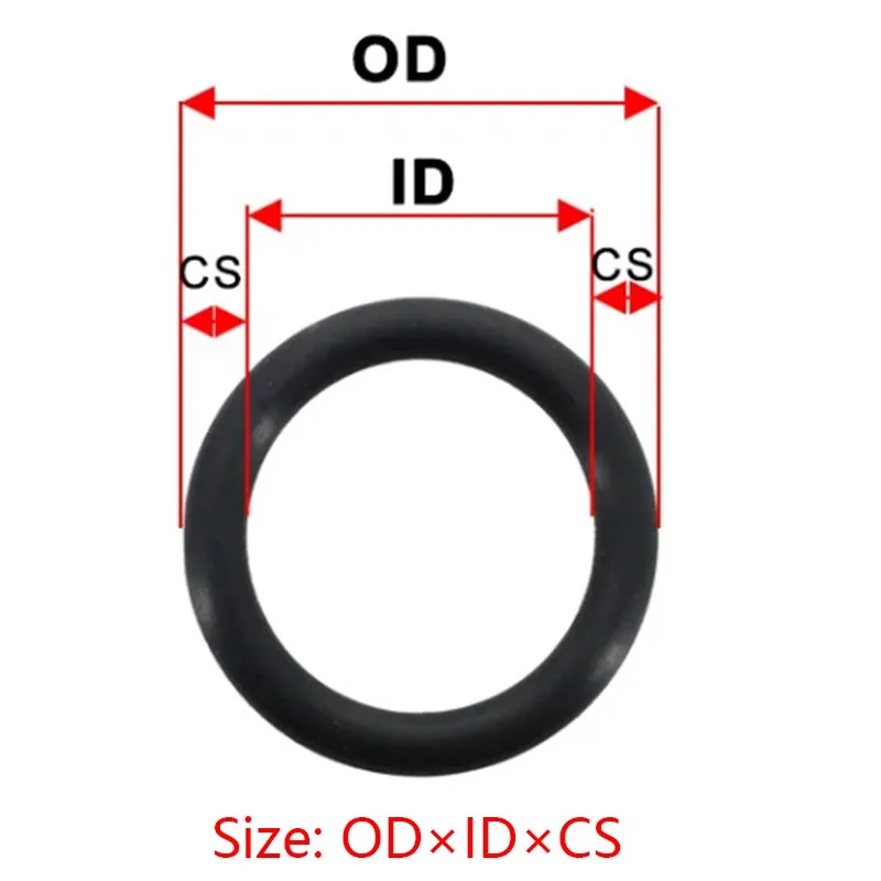 

FuWell уплотнительные кольца NBR черные 10/50 шт.