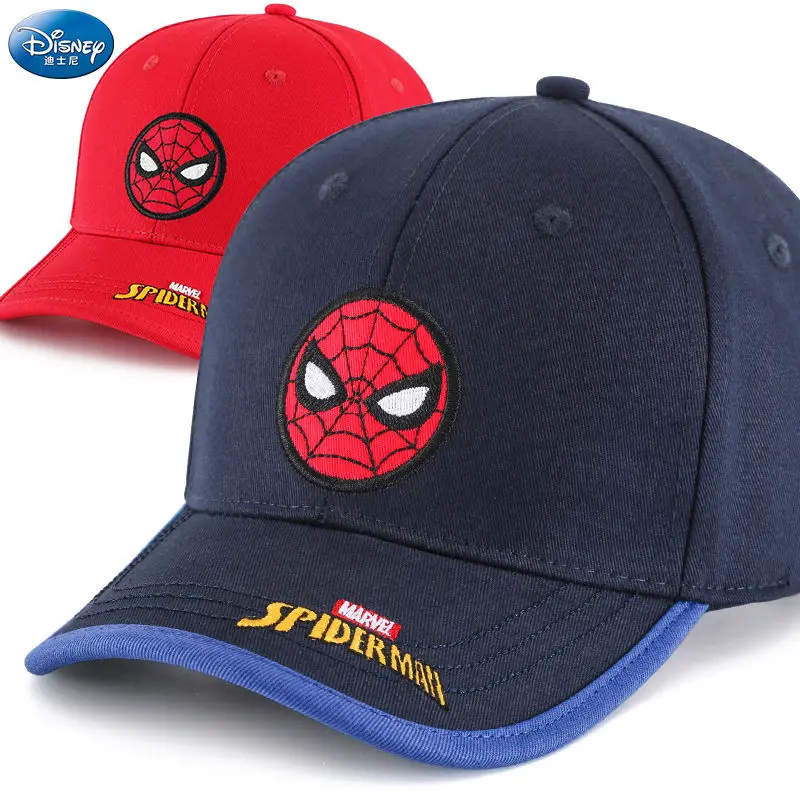 

Disney Children's Hat Autumn Sun-Proof Baseball Cap Kids Boys Boys Duck Tongue Sun Toddler Spider-Man Baby Spider-Man Marvel