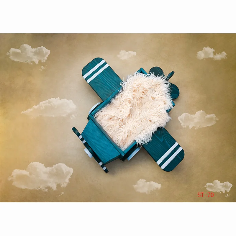 Фон для фотосъемки новорожденных с изображением цветочной корзины