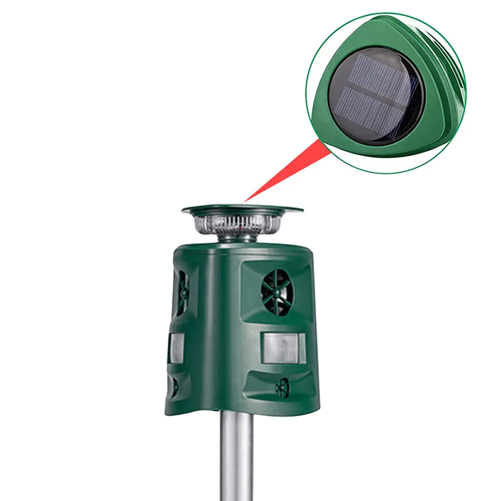 Ультразвуковой Отпугиватель Животных На Солнечной Энергии Водонепроницаемый IP44