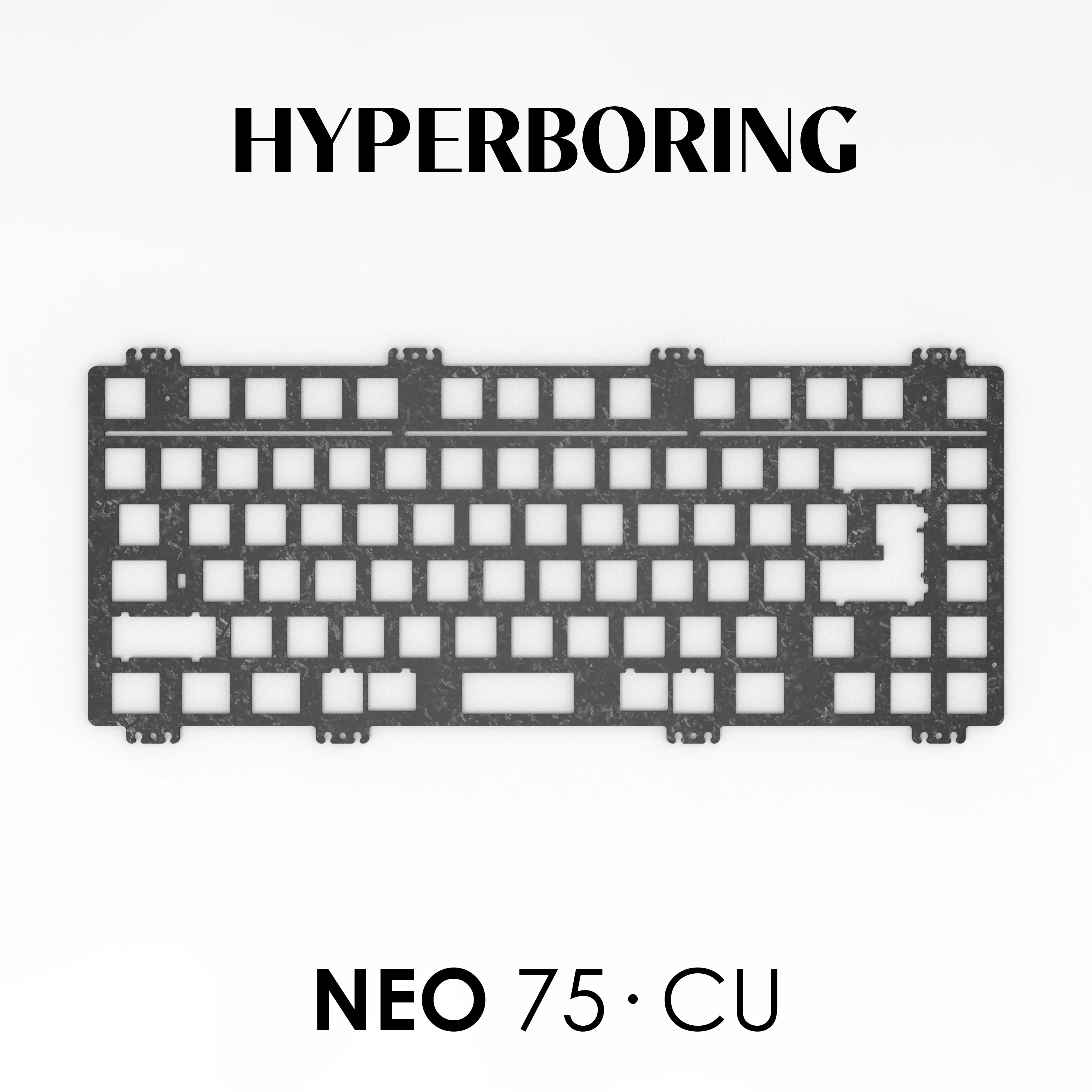 Комплект механической клавиатуры Keebox Hyperboring Neo75 CU позиционирующая пластина